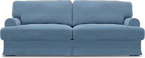 Bemz IKEA - Hoes voor 3-zitsbank Ekeskog, Vintage Blue, Linnen