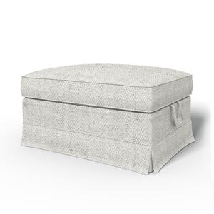 Bemz IKEA - Hoes voor voetenbank Ektorp, Ivory, BOUCLÉ EN TEXTUUR