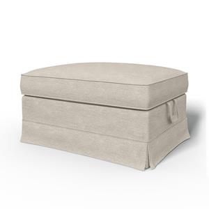 Bemz IKEA - Hoes voor voetenbank Ektorp, Natural White, Fluweel