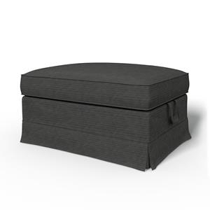 Bemz IKEA - Hoes voor voetenbank Ektorp, Licorice, Corduroy