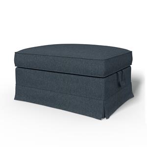Bemz IKEA - Hoes voor voetenbank Ektorp, Denim, BOUCLÉ EN TEXTUUR