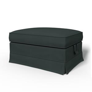 Bemz IKEA - Hoes voor voetenbank Ektorp, Graphite Grey, Katoen