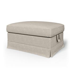 Bemz IKEA - Hoes voor voetenbank Ektorp, Natural White, Fluweel