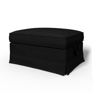 Bemz IKEA - Hoes voor voetenbank Ektorp, Black, Fluweel