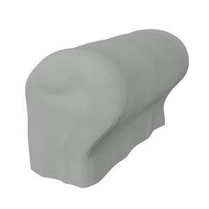 Bemz IKEA - Armleuningbeschermers Ektorp (twee stuks), Silver Grey, Katoen