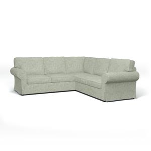 Bemz IKEA - Hoes voor 4-zitshoekbank Ektorp, Pistachio, BOUCLÉ EN TEXTUUR