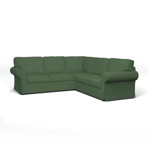 Bemz IKEA - Hoes voor 4-zitshoekbank Ektorp, Palm Green, Corduroy