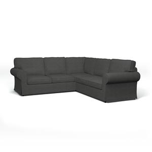 Bemz IKEA - Hoes voor 4-zitshoekbank Ektorp, Licorice, Corduroy