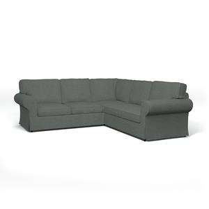 Bemz IKEA - Hoes voor 4-zitshoekbank Ektorp, Laurel, BOUCLÉ EN TEXTUUR
