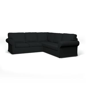 Bemz IKEA - Hoes voor 4-zitshoekbank Ektorp, Jet Black, Katoen