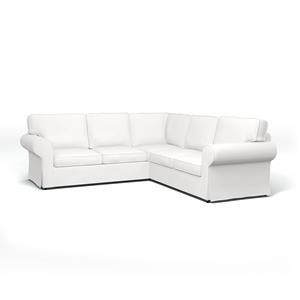 Bemz IKEA - Hoes voor 4-zitshoekbank Ektorp, Absolute White, Katoen