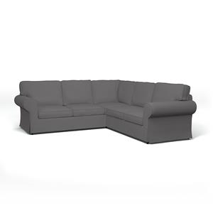 Bemz IKEA - Hoes voor 4-zitshoekbank Ektorp, Smoked Pearl, Katoen