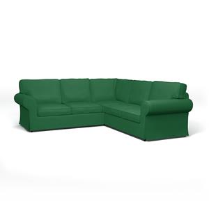 Bemz IKEA - Hoes voor 4-zitshoekbank Ektorp, Abundant Green, Fluweel