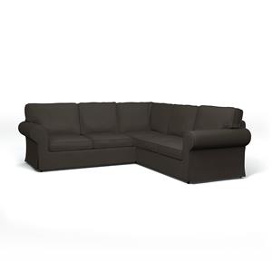 Bemz IKEA - Hoes voor 4-zitshoekbank Ektorp, Licorice, Fluweel