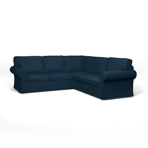 Bemz IKEA - Hoes voor 4-zitshoekbank Ektorp, Midnight, Fluweel