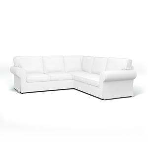 Bemz IKEA - Hoes voor 4-zitshoekbank Ektorp, Absolute White, Linnen