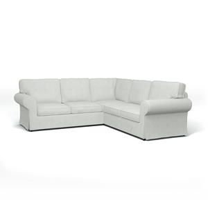 Bemz IKEA - Hoes voor 4-zitshoekbank Ektorp, Silver Grey, Linnen