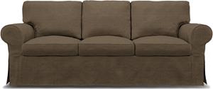 Bemz IKEA - Hoes voor 3-zitsbank Ektorp, Dark Taupe, BOUCLÉ EN TEXTUUR
