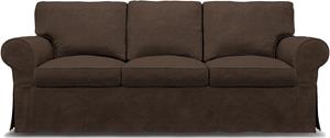Bemz IKEA - Hoes voor 3-zitsbank Ektorp, Chocolate, BOUCLÉ EN TEXTUUR