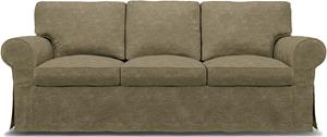 Bemz IKEA - Hoes voor 3-zitsbank Ektorp, Beige, Fluweel