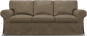 Bemz IKEA - Hoes voor 3-zitsbank Ektorp, Taupe, Fluweel