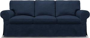 Bemz IKEA - Hoes voor 3-zitsbank Ektorp, Navy Blue, Linnen