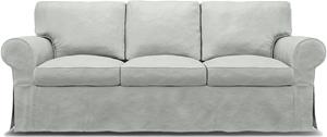 Bemz IKEA - Hoes voor 3-zitsbank Ektorp, Silver Grey, Linnen