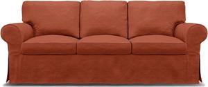 Bemz IKEA - Hoes voor 3-zitsbank Ektorp, Burnt Orange, Linnen