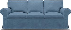 Bemz IKEA - Hoes voor 3-zitsbank Ektorp, Vintage Blue, Linnen