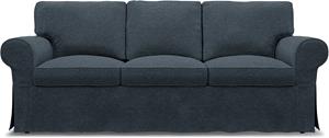 Bemz IKEA - Hoes voor 3-zitsbank Ektorp, Denim, BOUCLÉ EN TEXTUUR