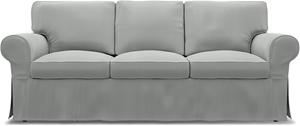 Bemz IKEA - Hoes voor 3-zitsbank Ektorp, Silver Grey, Katoen