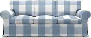 Bemz IKEA - Hoes voor 3-zitsbank Ektorp, Sky Blue, Linnen