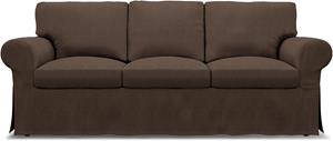 Bemz IKEA - Hoes voor 3-zitsbank Ektorp, Chocolate, BOUCLÉ EN TEXTUUR