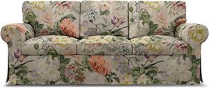 Bemz IKEA - Hoes voor 3-zitsbank Ektorp, Delft Flower - Tuberose, Linnen