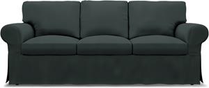 Bemz IKEA - Hoes voor 3-zitsbank Ektorp, Graphite Grey, Katoen