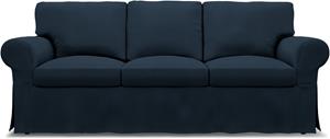 Bemz IKEA - Hoes voor 3-zitsbank Ektorp, Navy Blue, Katoen