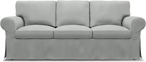 Bemz IKEA - Hoes voor 3-zitsbank Ektorp, Silver Grey, Katoen