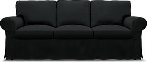 Bemz IKEA - Hoes voor 3-zitsbank Ektorp, Jet Black, Katoen