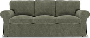 Bemz IKEA - Hoes voor 3-zitsbank Ektorp, Green Grey, Fluweel