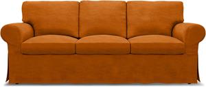 Bemz IKEA - Hoes voor 3-zitsbank Ektorp, Cognac, Fluweel