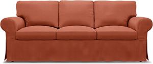 Bemz IKEA - Hoes voor 3-zitsbank Ektorp, Burnt Orange, Linnen