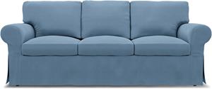 Bemz IKEA - Hoes voor 3-zitsbank Ektorp, Vintage Blue, Linnen