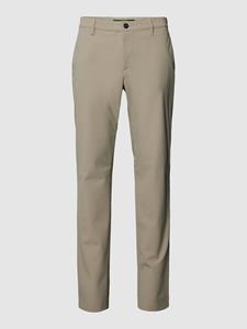 Alberto Slim fit broek met steekzakken