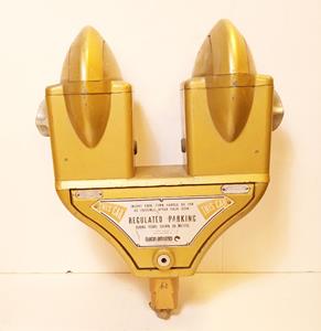 Fiftiesstore American Dubbele Parkeermeter - Origineel