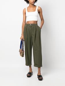 PINKO Cropped palazzo broek - Groen