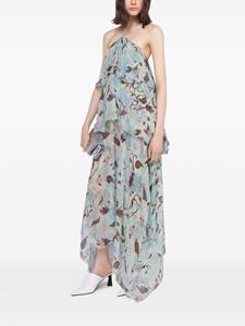 Stella McCartney Zijden jurk met print - Groen