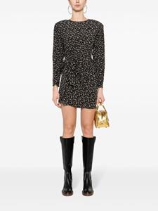 MARANT ÉTOILE Dulce abstract-print dress - Zwart