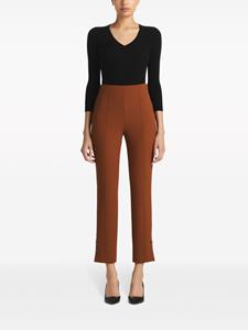 St. John high-waisted cropped trousers - Bruin
