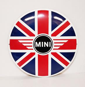 Fiftiesstore Mini Union Jack Emaille Bord - Ø41cm