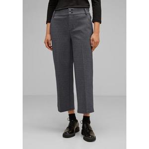 STREET ONE Stoffhose "Jacquard Casual Fit Hose", Zweifarbiges Jacquard-Muster